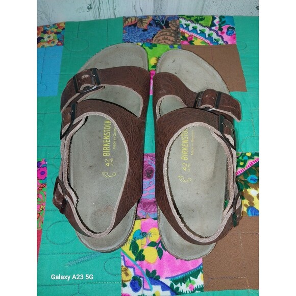 Birkenstock Milano Sandal Cortina Brown Size 42 Men's 9 Women's 11 - Picture 9 of 10